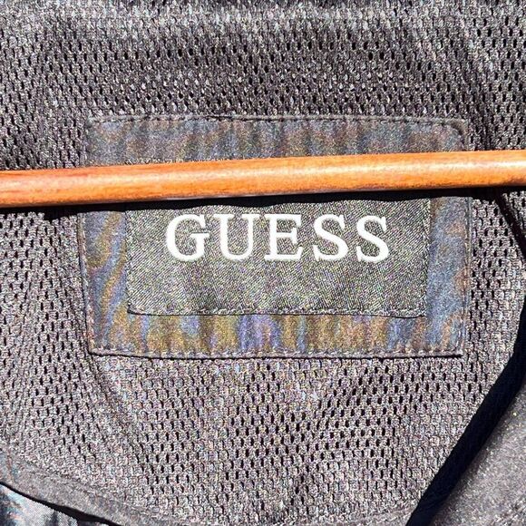 EUC Guess lightweight spring coat color worn off snaps as shown in pics Size L - Picture 2 of 11